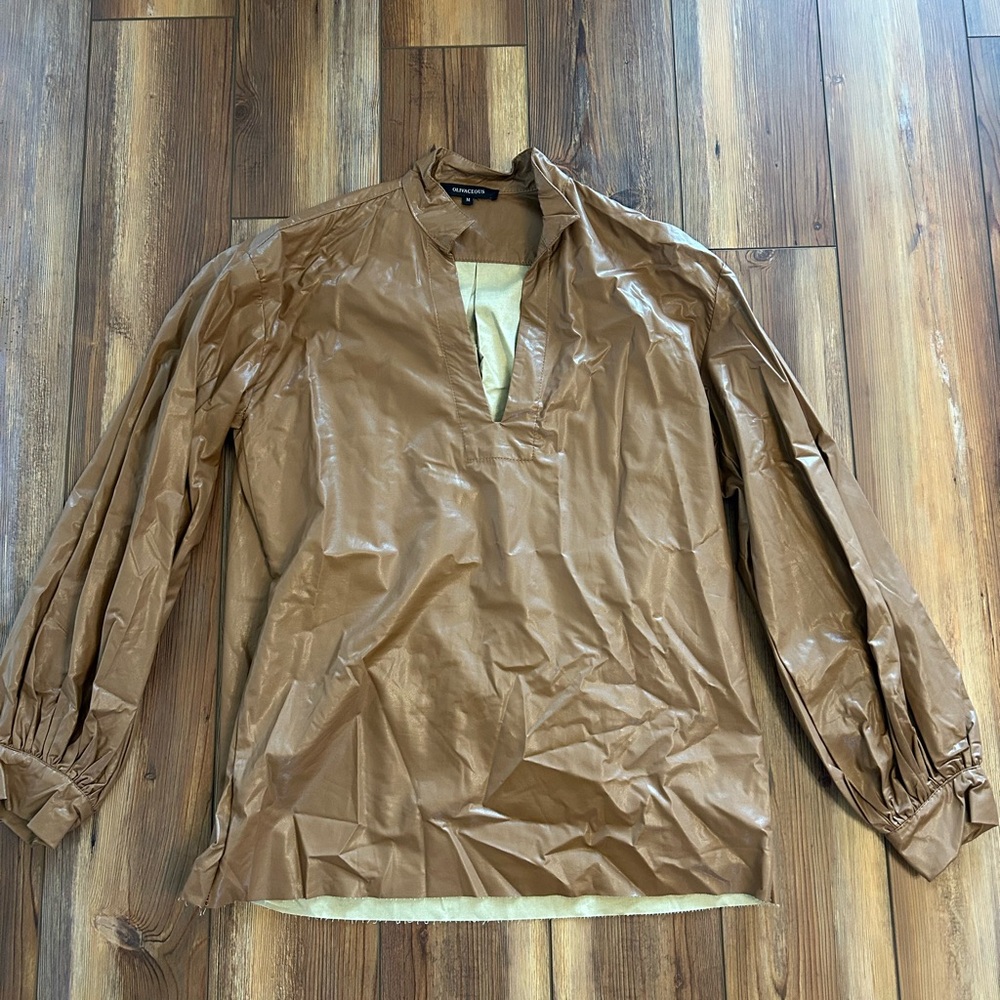 Olivaceous Tan Lightweight Shirt Jacket